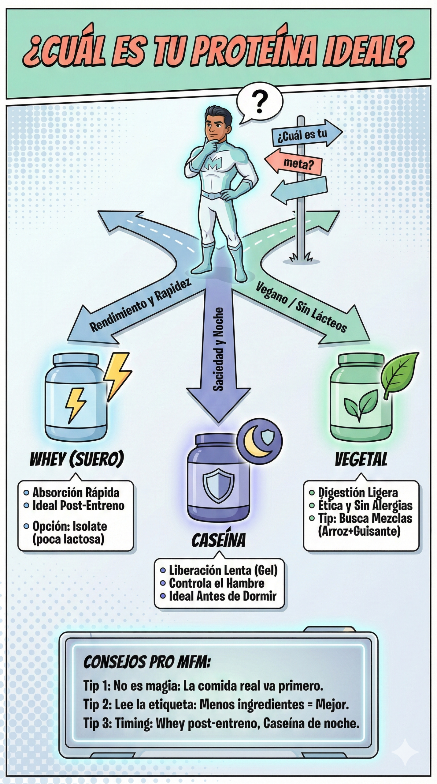 Info comparacion rpoteinas Infograpico sobre diferentes tipos de proteina
