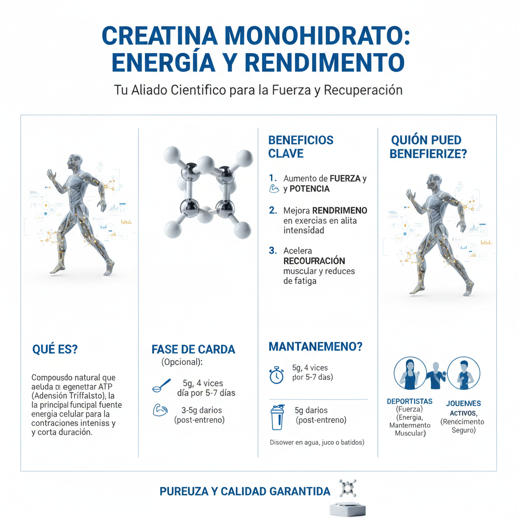 Guia de creatina Inforgrafico de como tomar creatina
