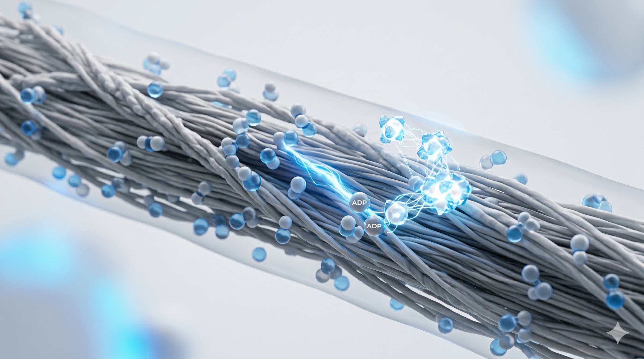 Celulas en Creatina Una fibra muscula rodeada de creatina