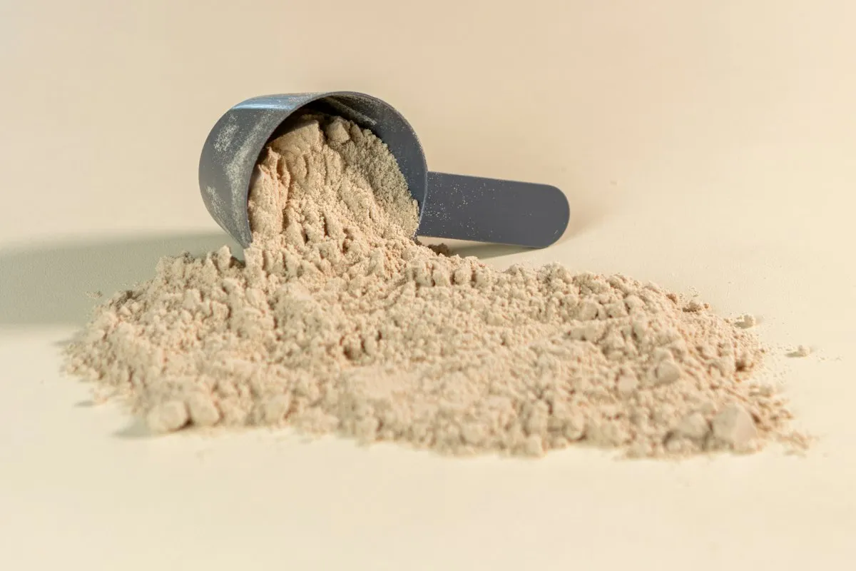 Medida de mass gainer en polvo